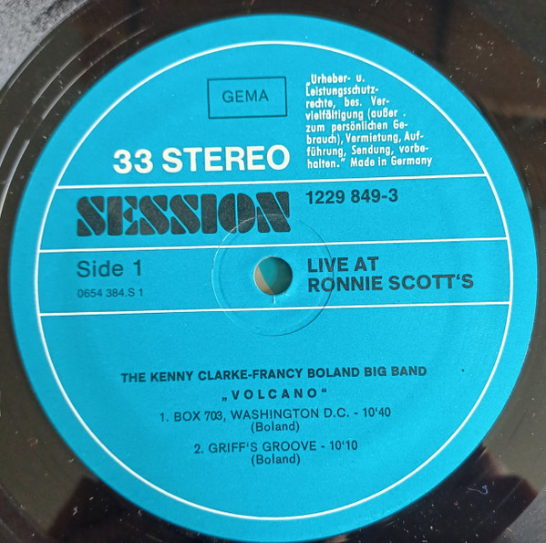 Live At Ronnie's ; Album 1 ; Volcano