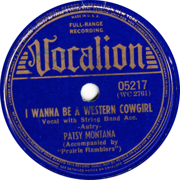 I Wanna Be A Western Cowgirl / My Song Of The West