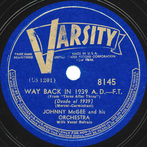 Way Back In 1939 A.D. / On The Isle Of May