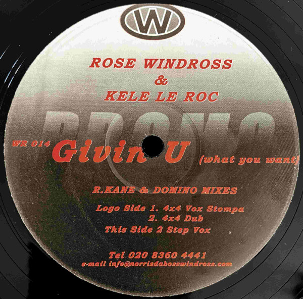 Givin U (What You Want) (R.Kane & Domino Mixes)