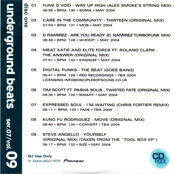 Underground Beats (Series 7 Volume 9)