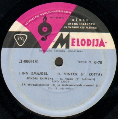 Linn Emajõel / Sündis Inimene / Habanera / Sõduri Kiri