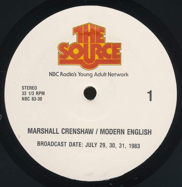 The Source: Marshall Crenshaw / Modern English Concert