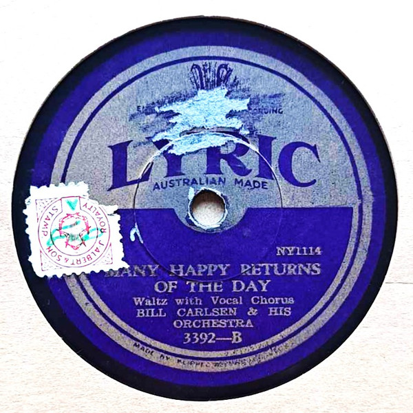 Let Me Hum A Hymn To Her Tonight / Many Happy Returns Of The Day