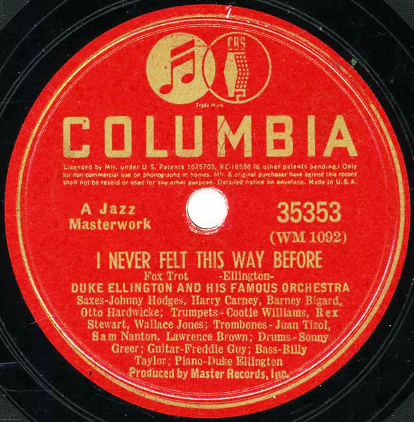 I Never Felt This Way Before / Weely