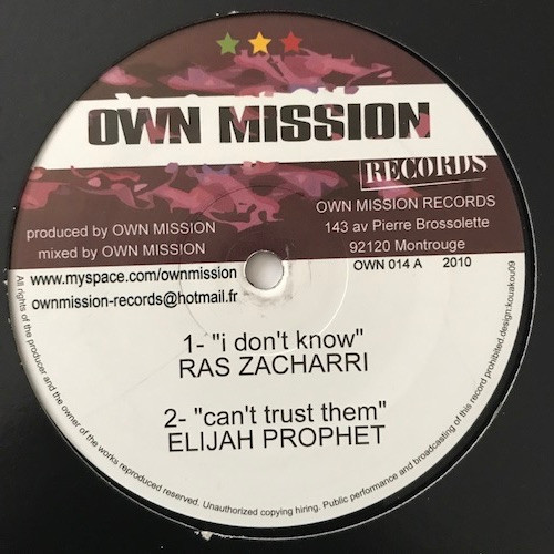 I Don't Know / Can't Trust Them / Let Me See / Don't Know Riddim