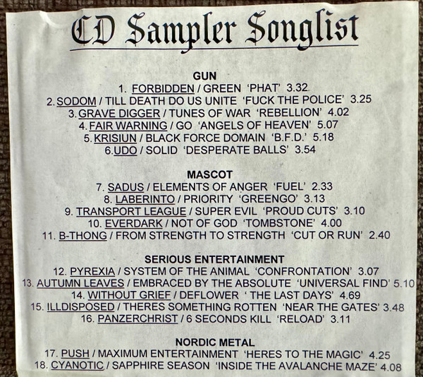 Compilation-CD Sampler