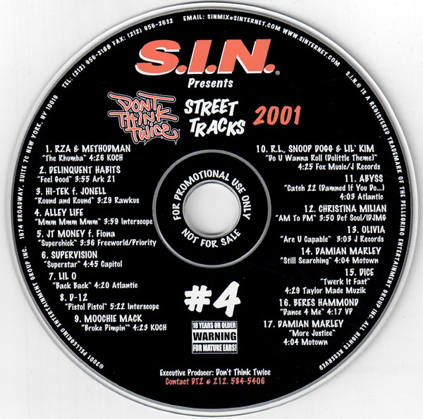 S.I.N. Presents Street Tracks 2001 #4
