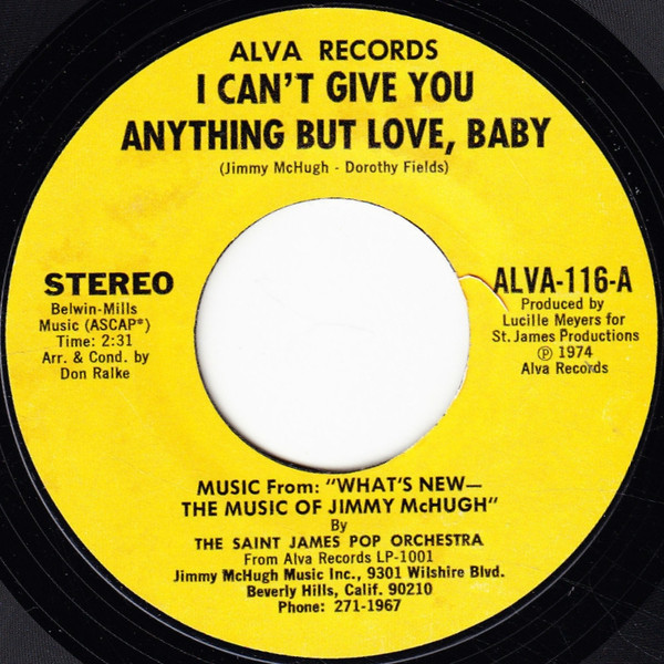 I Can't Give You Anything But Love, Baby / Gypsy Love