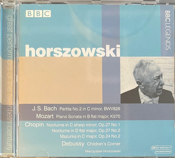 Partita No.2 In C Minor, BWV826 / Piano Sonata In B Flat Major, K570 / Nocturne In C Sharp Minor, Op.27 No.1 / Nocturne In D Flat Major, Op.27 No.2 / Mazurka In C Major, Op.24 No.2 / Children's Corner