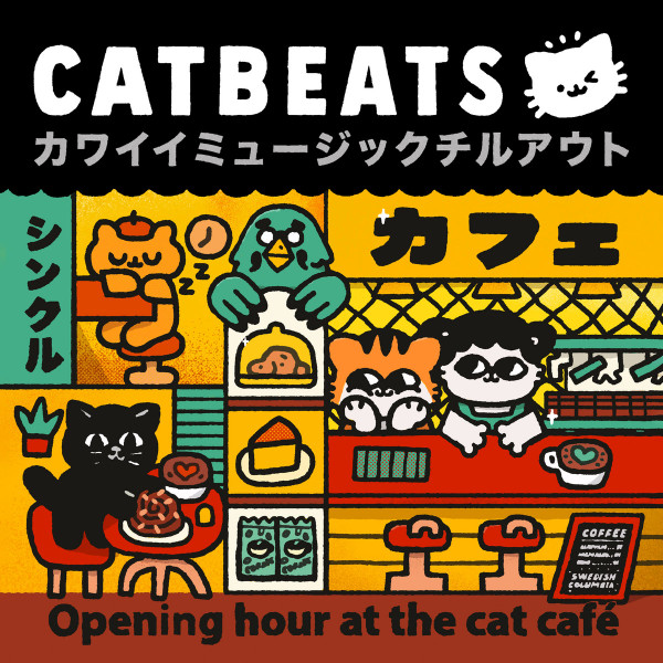 Opening Hour At The Cat Café / Birds