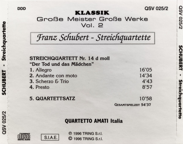 Schubert - Streichquartette