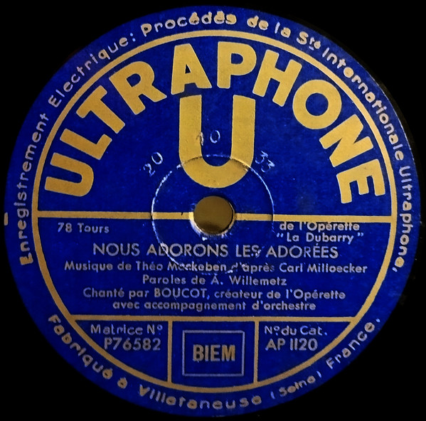 La Dubarry : Nous Adorons Les Adorées / Depuis Le Jour