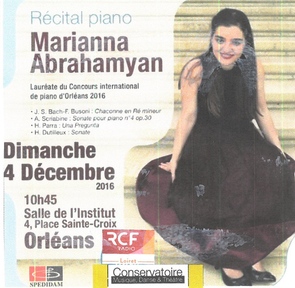 Récital De Piano, Dimanche 4 Décembre