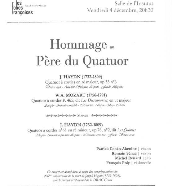 Hommage Au Père Du Quatuor