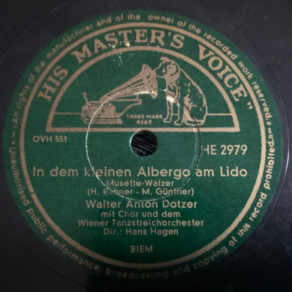 In Dem Kleinen Albergo Am Lido / Im Belvedere