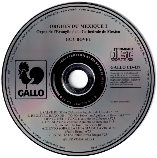 Orgues Du Mexique Vol.I