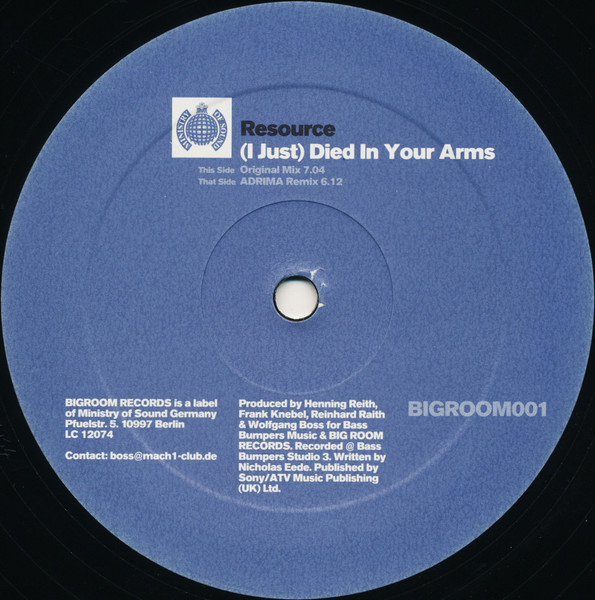 (I Just) Died In Your Arms