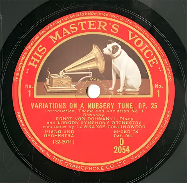 Variations On A Nursery Tune Op.25 / Ruralia Hungarica