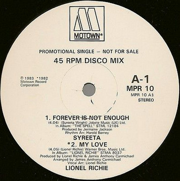 Forever Is Not Enough / My Love / Lonely Teardrops / You Moved A Mountain