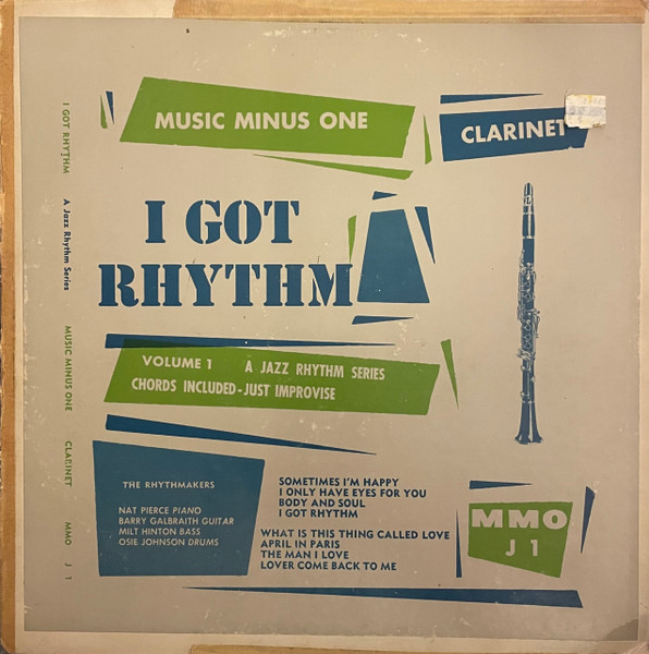 Music Minus One Clarinet - I Got Rhythm Volume One