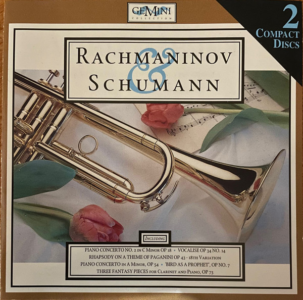 Piano Concerto No.2 In C Minor Op 18 • Vocalise Op 34 No. 14 • Rhapsody On A Theme Of Paganini Op 43 - 18th Variation • Piano Concerto In A Minor, Op 54 • "Bird As A Prophet", Op No. 7 • Three Fantasy Pieces For Clarinet And Piano, Op 73