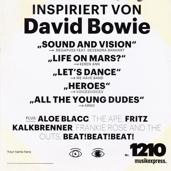ME-CD Nr. 1210 - Inspiriert Von David Bowie