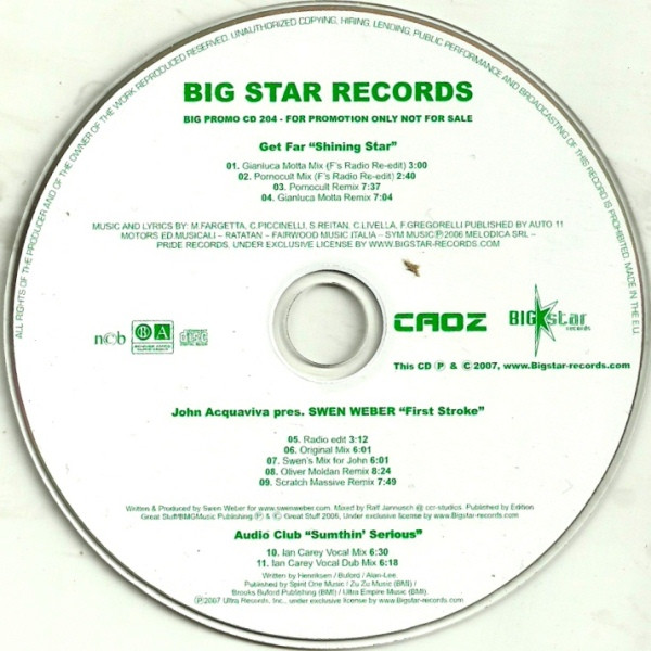 Shining Star / First Stroke / Sumthin' Serious