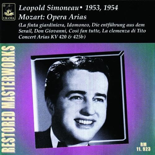 Léopold Simoneau - 1953,1954 - Mozart Opera Arias