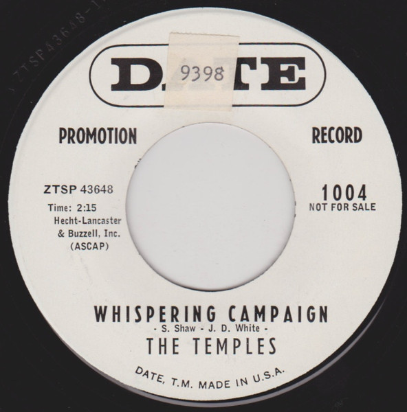 Whispering Campaign / I Don't Want To Do A Thing But Love You