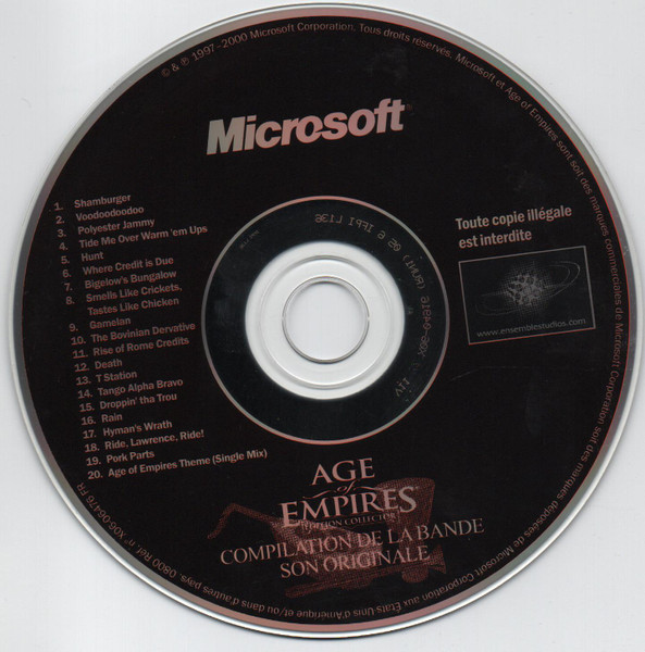 Age Of Empires Compilation De La Bande Son Originale