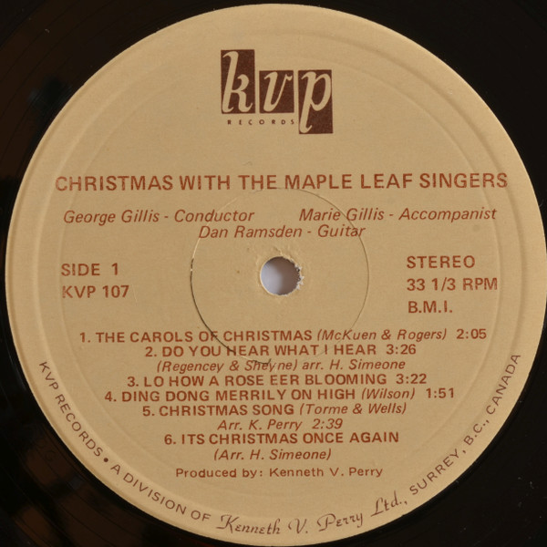 Christmas With The Maple Leaf Singers