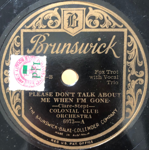 Please Don't Talk About Me When I'm Gone / Loveless Love