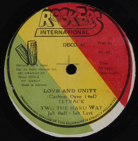 Love And Unity / Pablo In Fine Style