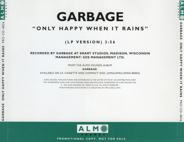 Only Happy When It Rains