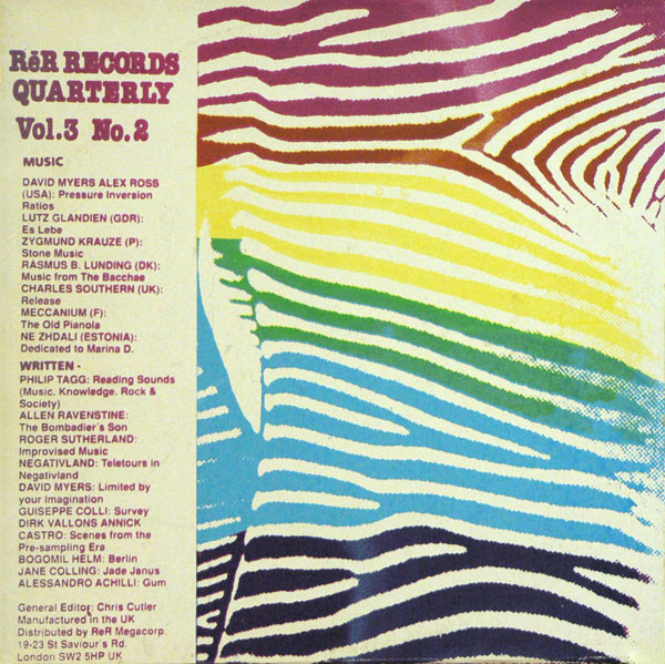 RēR Records Quarterly Vol. 3 No. 2
