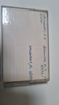 Pennsauken N.J. 8/2/90, Blackwood N.J. 8/4/90, Haalandale FL. 2/17/90