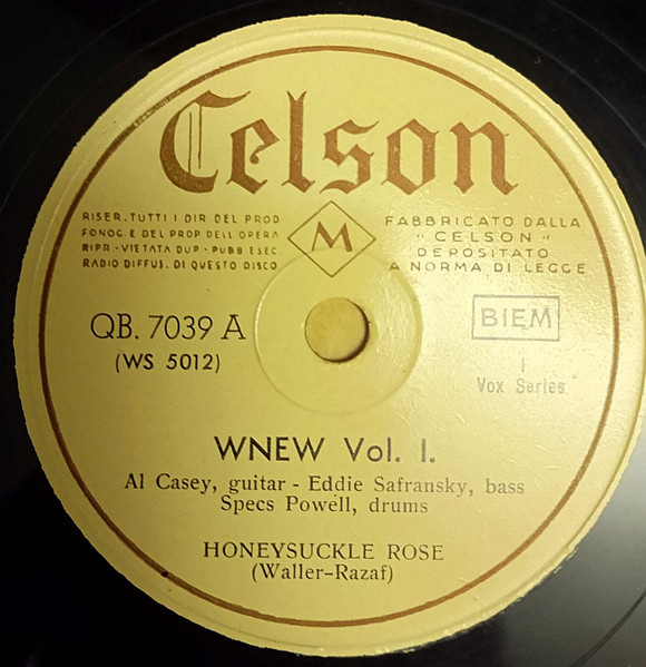 WNEW Vol. I - Honeysuckle Rose / Flip And Jazz Part. 1.