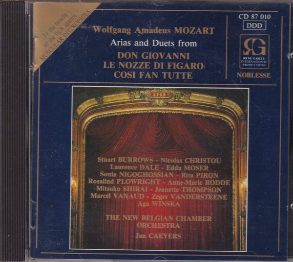 Arias And Duets From Don Giovanni / Le Nozze Di Figaro / Cosi Fan Tutte