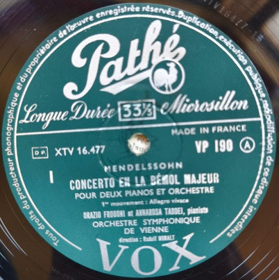 Concerto Pour Deux Pianos Et Orchestre En la Bémol Majeur 