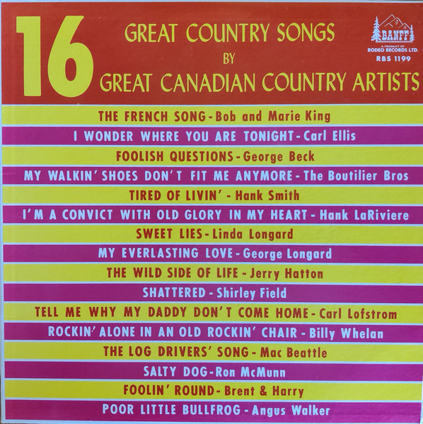 16 Great Country Songs By Great Canadian Country Artists