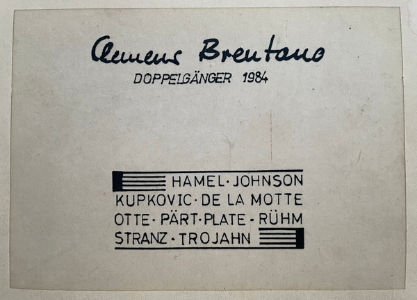 Clemens Brentano - Doppelgänger 1984