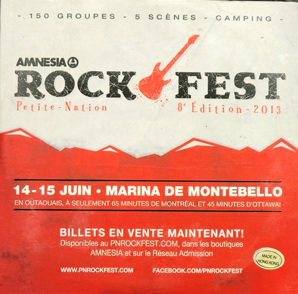 Amnesia Rockfest, 8e Édition 2013
