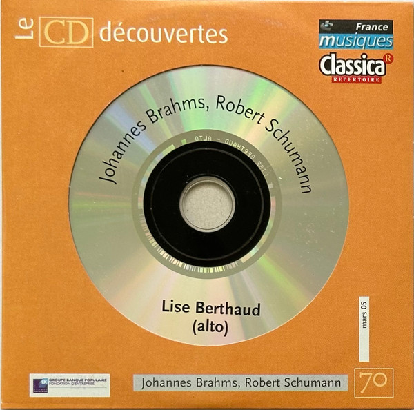 Johannes Brahms, Robert Schumann