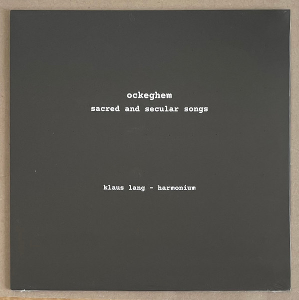 Sacred And Secular Songs