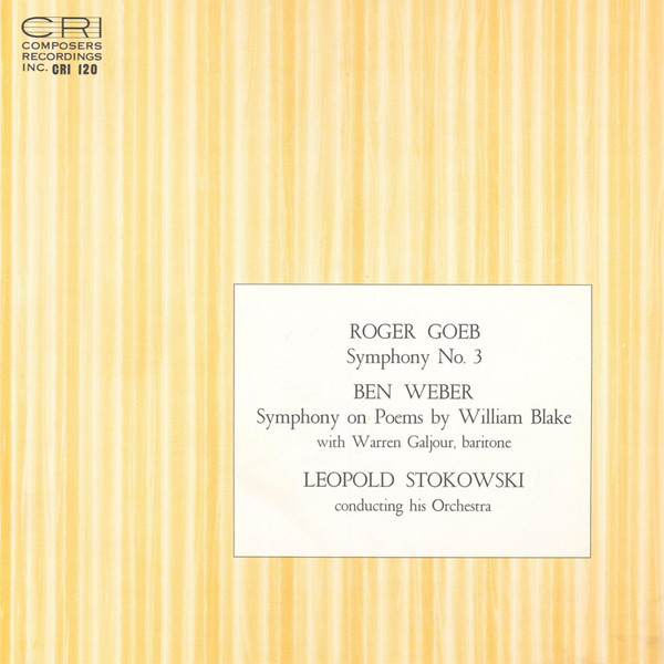 Symphony No. 3 / Symphony On Poems Of William Blake