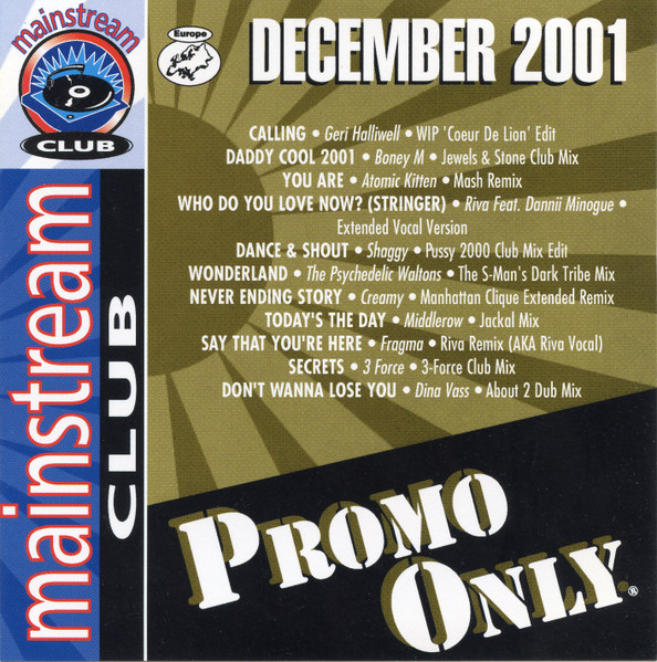 Promo Only Mainstream Club December 2001