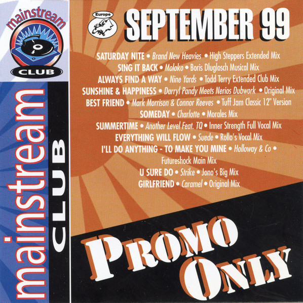 Promo Only Mainstream Club September 99