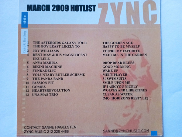 Zync March 2009 Hotlist