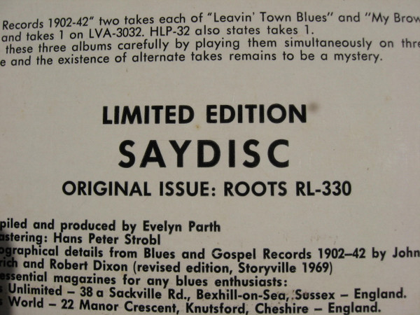 The Famous 1928 Session